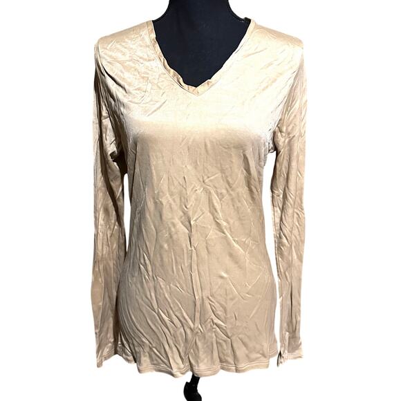 Skinsations Bundle Nude Silky Layering Slimming Tops Bundle of 2 Women's XL - Picture 1 of 8